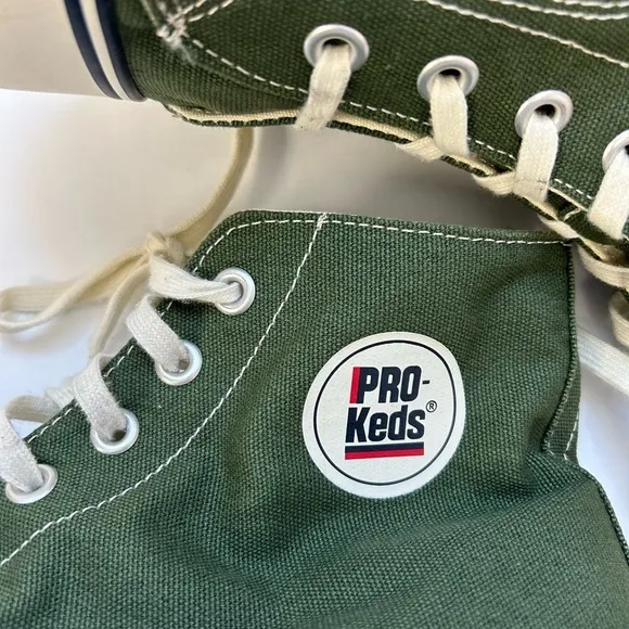 Pro-Keds / GREEN/NWOT/NWOB/ Hi Lace Up/Mens / Olive Green/ size 14