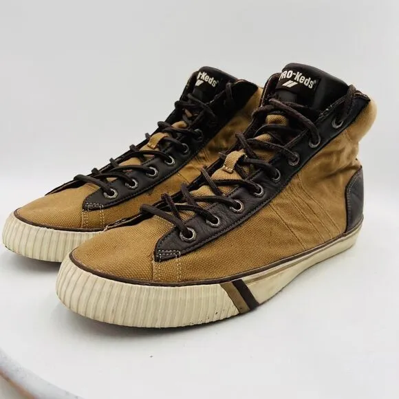 Pro Keds Royal Plus Hi Men's Brown Shoes Size 12M
