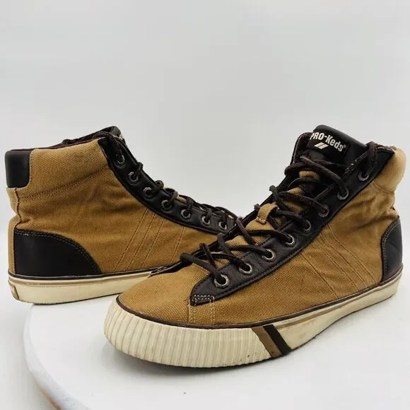 Pro Keds Royal Plus Hi Men's Brown Shoes Size 12M
