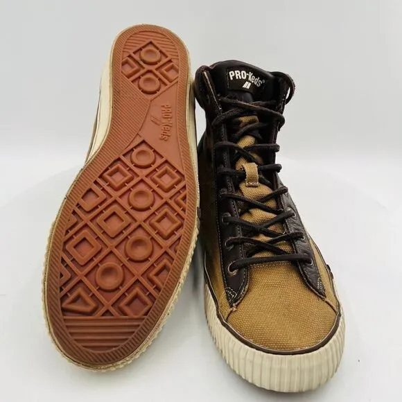 Pro Keds Royal Plus Hi Men's Brown Shoes Size 12M