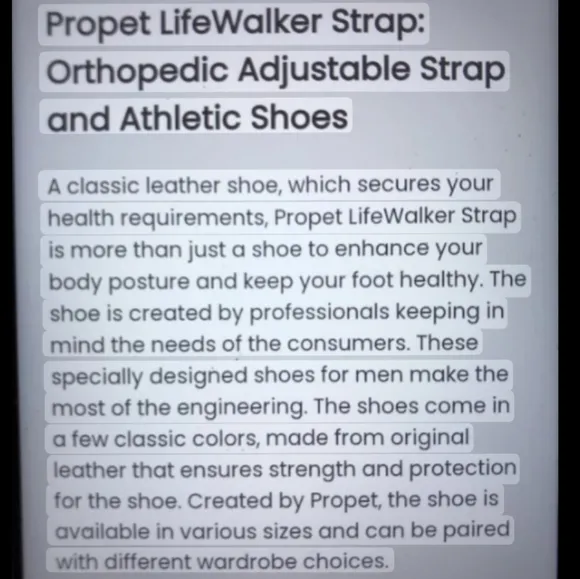 Propet Life Walker Double Strap Leather Orthopedic Shoes SIZE 9-3E 9-3XXX Wide