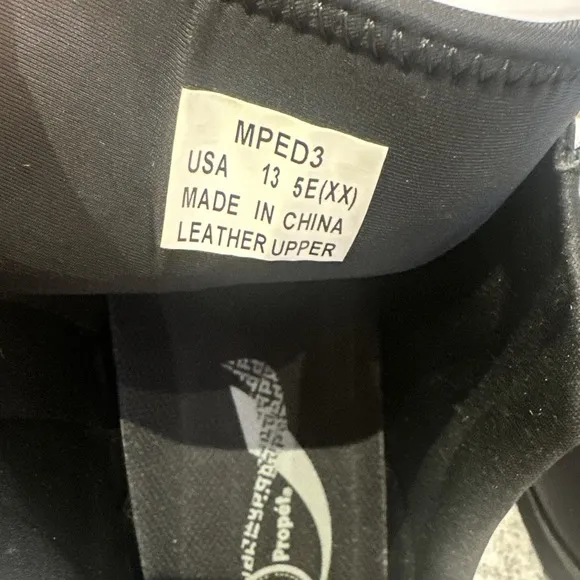 Propet MPED3 Mens Diabetic Shoes Ped Walker Black 13 5E (XX) Slipper Leather New