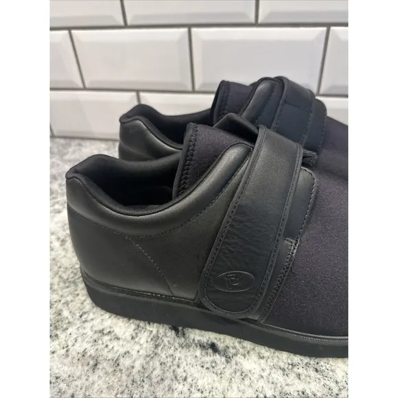 Propet MPED3 Mens Diabetic Shoes Ped Walker Black 13 5E (XX) Slipper Leather New