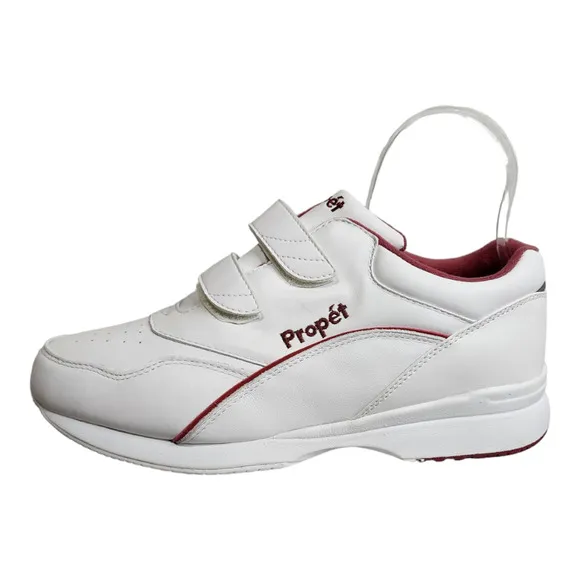 Propet Tour Walker Strap White/Berry Size 10