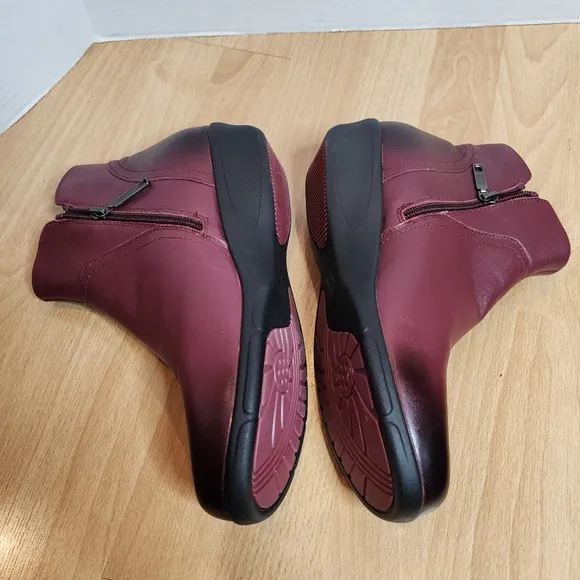 Propet Waverly Orthotic Burnished Burgundy Leather Boots Women's Size 11 11B