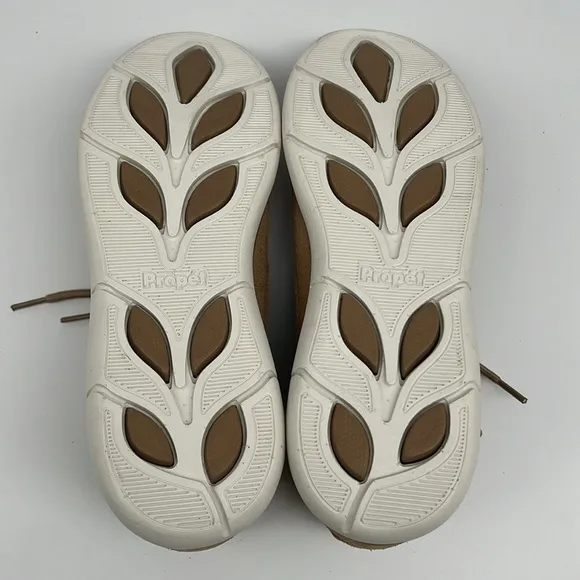 Propet Women’s Sarah Sneakers WCA062M Flax intreped removable‎ insert 7 Narrow