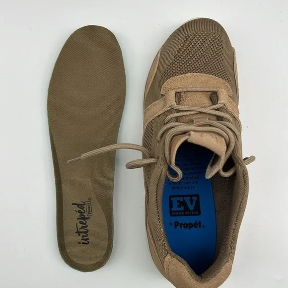 Propet Women’s Sarah Sneakers WCA062M Flax intreped removable‎ insert 7 Narrow