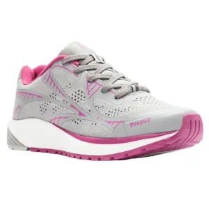 Propét Pink &amp; Grey Mesh OrthoLite Comfort Foam Athletic Workout Running Shoes
