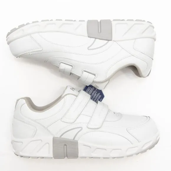 Propét White Malcolm Strap Sneakers Size 15