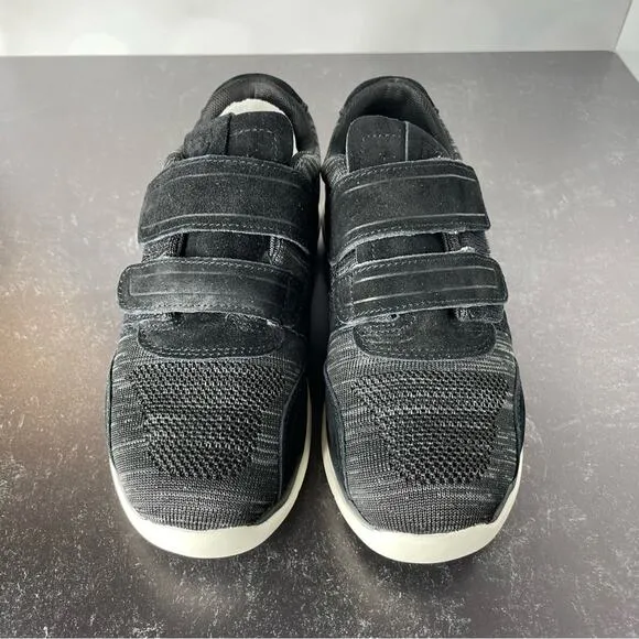 Propét Women’s Sally Sneakers Black Fabric Sz 6W Wide Width
