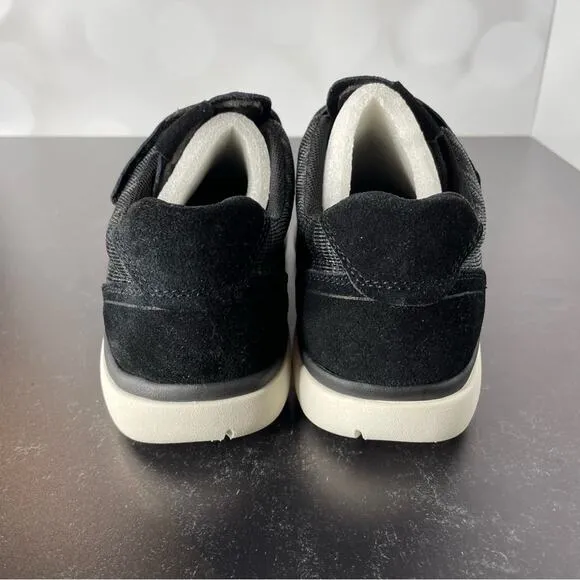Propét Women’s Sally Sneakers Black Fabric Sz 6W Wide Width
