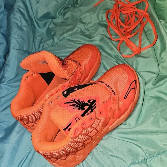 PUMA LAMELLO &quot;Not From Here Red Blast&quot; Basketball Sneakers Youth Size 5