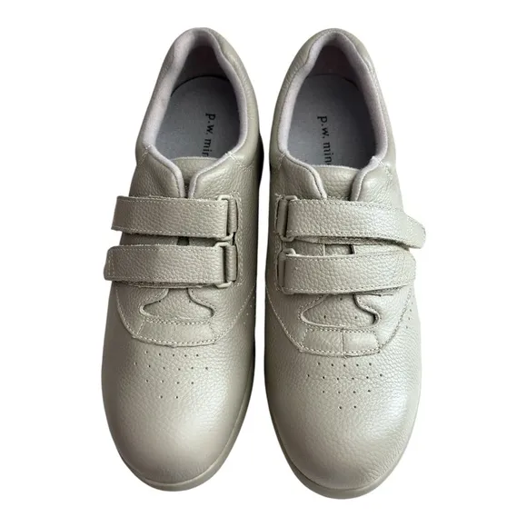 P.W. Minor Women's Leisure Double Strap Clay Orthopedic Diabetic Shoes Size 9.5