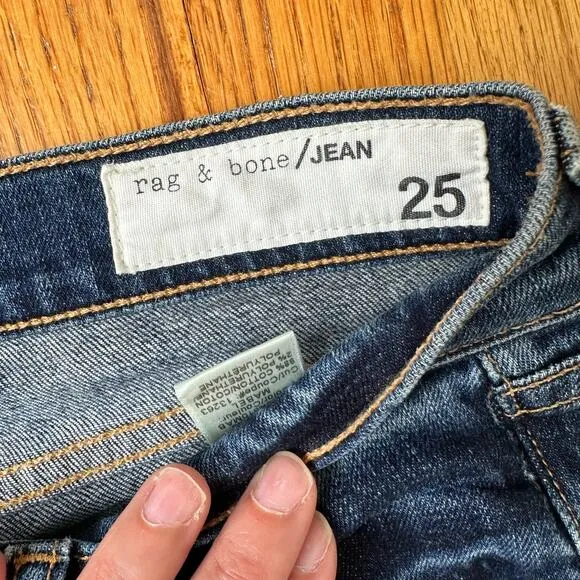 Rag &amp; Bone Mabel Distressed Skinny Jeans - Size 25