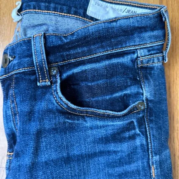 Rag &amp; Bone Mabel Distressed Skinny Jeans - Size 25