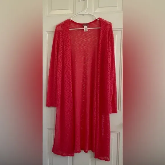 Ragdoll Women’s Open Cardigan Duster Size L