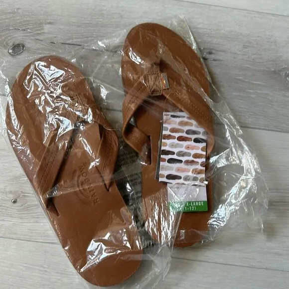 RAINBOW SANDALS Tan color Men’s Size XL NWT in packaging