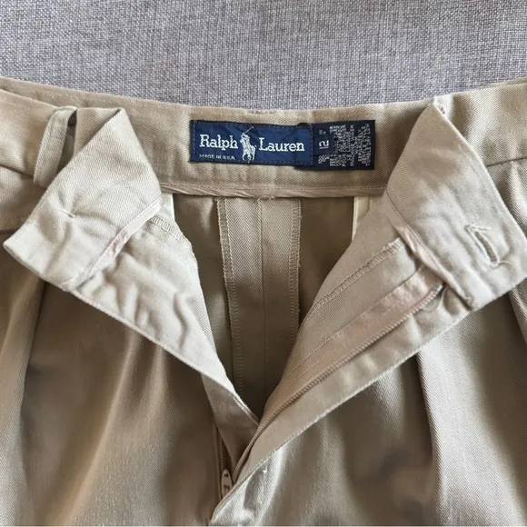 Ralph Lauren Blue Label c. 1980s Twill Maxi Skirt Khaki | 12