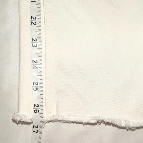Re/done| 70’s Stove Pipe Jeans Comfort Stretch  Button Fly Vintage White | 28