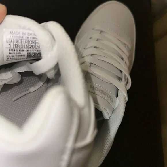 Reebok Kids Classic White Sneakers…