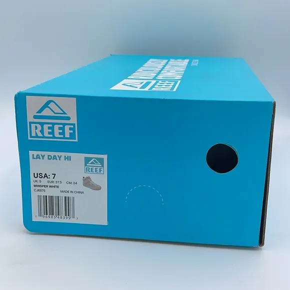 Reef Lay Day Hi Sneakers, whisper white