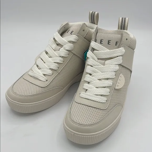 Reef Lay Day Hi Sneakers, whisper white