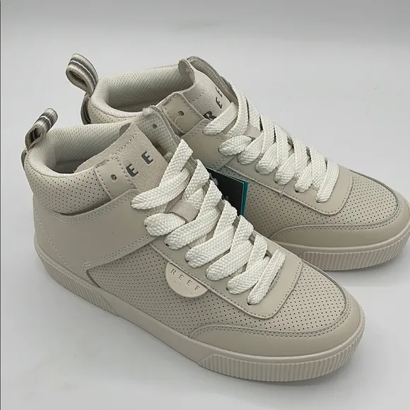 Reef Lay Day Hi Sneakers, whisper white