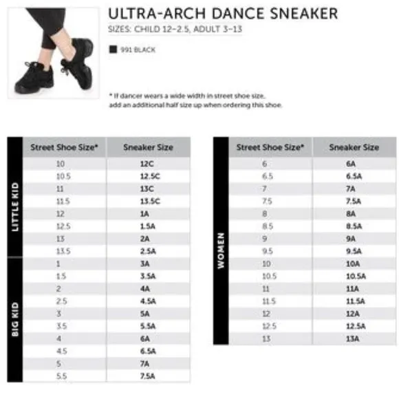 REVOLUTION DANCE ULTRA-ARCH DANCE SNEAKER # 991