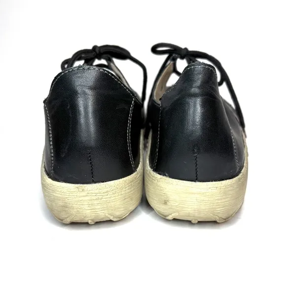 Rieker Remonte Black Leather Cut Out Walking Shoes | 39