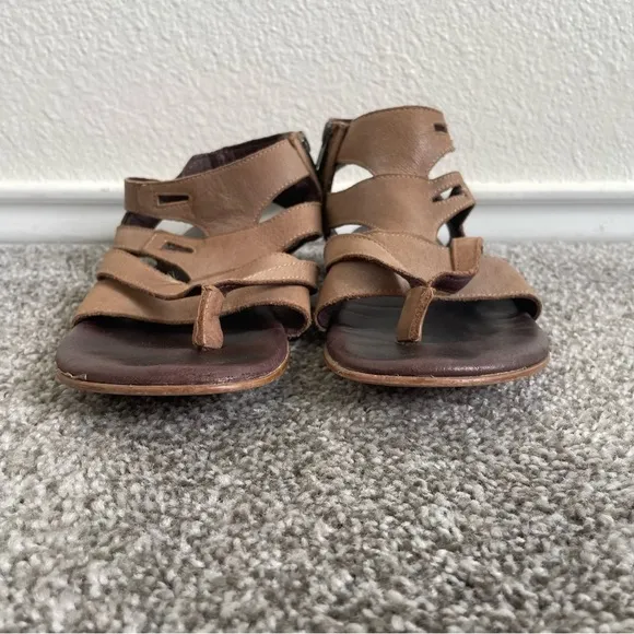 ROAN by Bed Stu Charlie Gladiador Sandals Womens Size 7 Brown Leather Comfort
