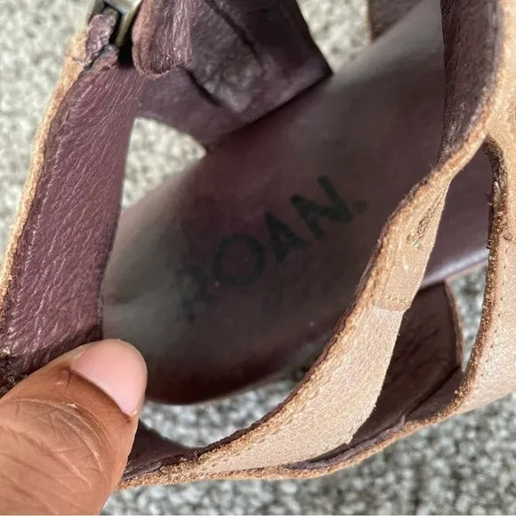 ROAN by Bed Stu Charlie Gladiador Sandals Womens Size 7 Brown Leather Comfort