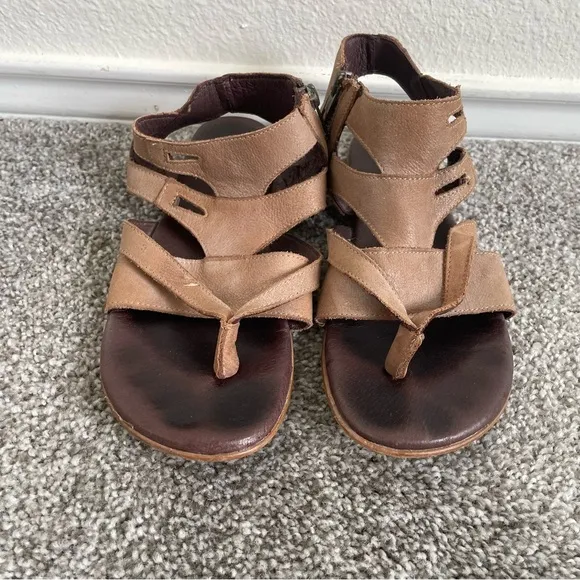 ROAN by Bed Stu Charlie Gladiador Sandals Womens Size 7 Brown Leather Comfort