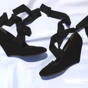 Robert Clergerie Paris Suede Wedge Shoes