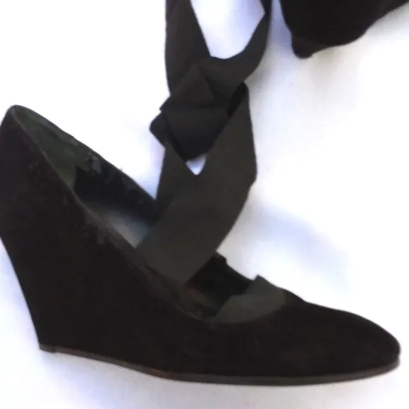 Robert Clergerie Paris Suede Wedge Shoes