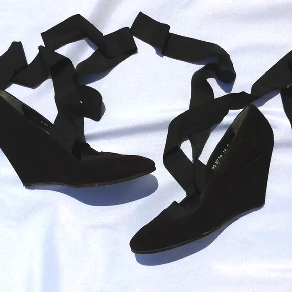 Robert Clergerie Paris Suede Wedge Shoes