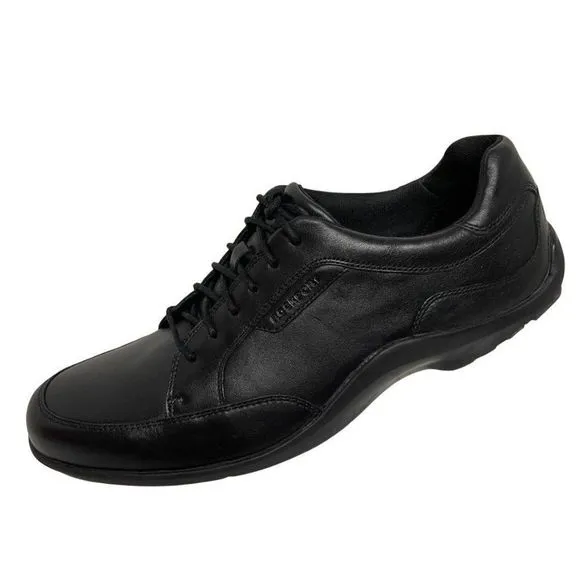 Rockport DL Blucher Mens Leather Lace Up Comfort Shoes AdiPRENE  Black Size 12
