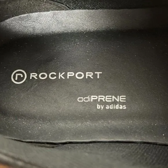 Rockport DL Blucher Mens Leather Lace Up Comfort Shoes AdiPRENE  Black Size 12