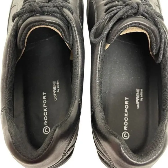 Rockport DL Blucher Mens Leather Lace Up Comfort Shoes AdiPRENE  Black Size 12