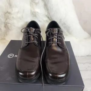 Rockport Ed Apron Toe Brown Lace-Up Shoes