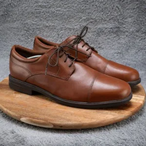 Rockport Essential Details II Brown Cap Toe Oxford V81479 Men's Size 13