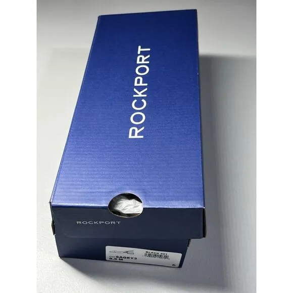 Rockport Sagey Slingback Pump Tweed Womens 8.5 Black Cap Toe Shoes
