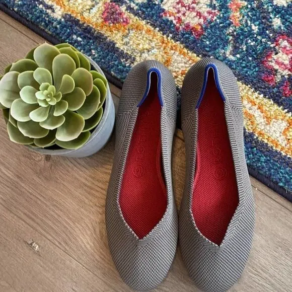 Rothy’s charcoal gray round toe size 12 flat woman’s shoes