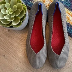 Rothy’s charcoal gray round toe size 12 flat woman’s shoes