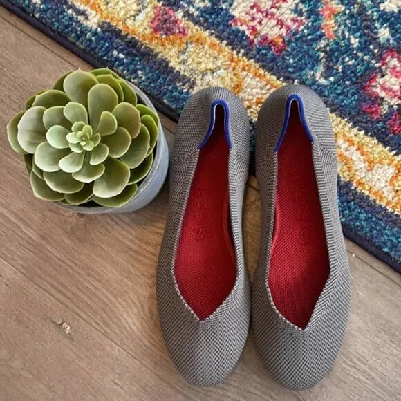 Rothy’s charcoal gray round toe size 12 flat woman’s shoes