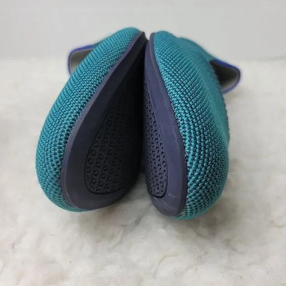 Rothy's Flat Shoes Round Toe Emerald Green Women's Size 10.5 Ballet Flat Retired