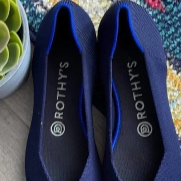 Rothy’s maritime blue retired blue sole size 9.5 fla…