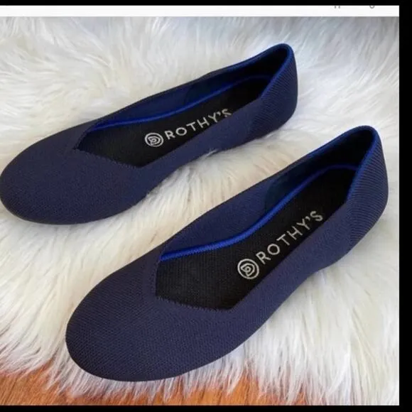 Rothy’s maritime blue retired blue sole size 9.5 fla…