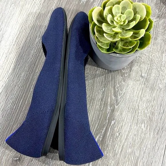 Rothy’s maritime blue retired blue sole size 9.5 fla…