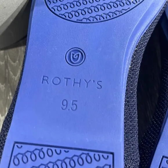 Rothy’s maritime blue retired blue sole size 9.5 fla…