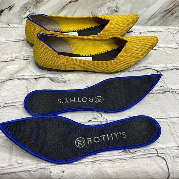 Rothy’s pointed toe flat shoes size 6